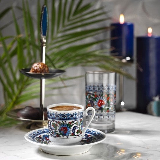 Kütahya Porselen Gözde Topkapı Kahve Fincanı Takımı 6 Kişilik
