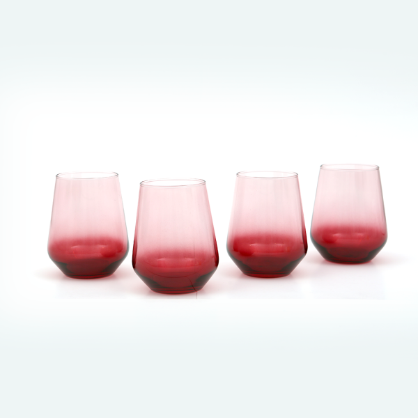 Rakle New Iconic 4'lü Su Bardağı Seti Kırmızı