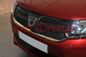 Dacia Sandero Krom Ön Panjur 2013-2016 1Prç Paslanmaz Çelik