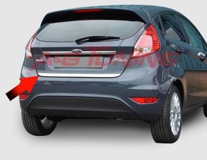 Ford Fiesta Krom Bagaj Alt Çıta Formlu 2009-2017 Arası Paslanmaz Çelik