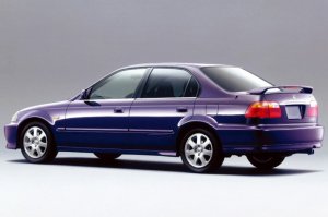 Honda Civic Krom Cam Çıtası Tk 1996-2002 4Prç Paslanmaz Çelik