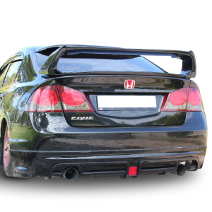 Honda Civic Krom Bagaj Alt Çıta Formlu  2006-2011 Paslanmaz Çelik