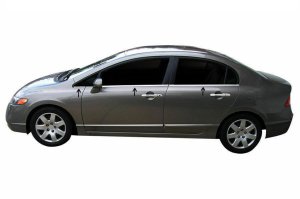 Honda Civic Krom Cam Çıtası Tk 2006-2011 6Prç Paslanmaz Çelik