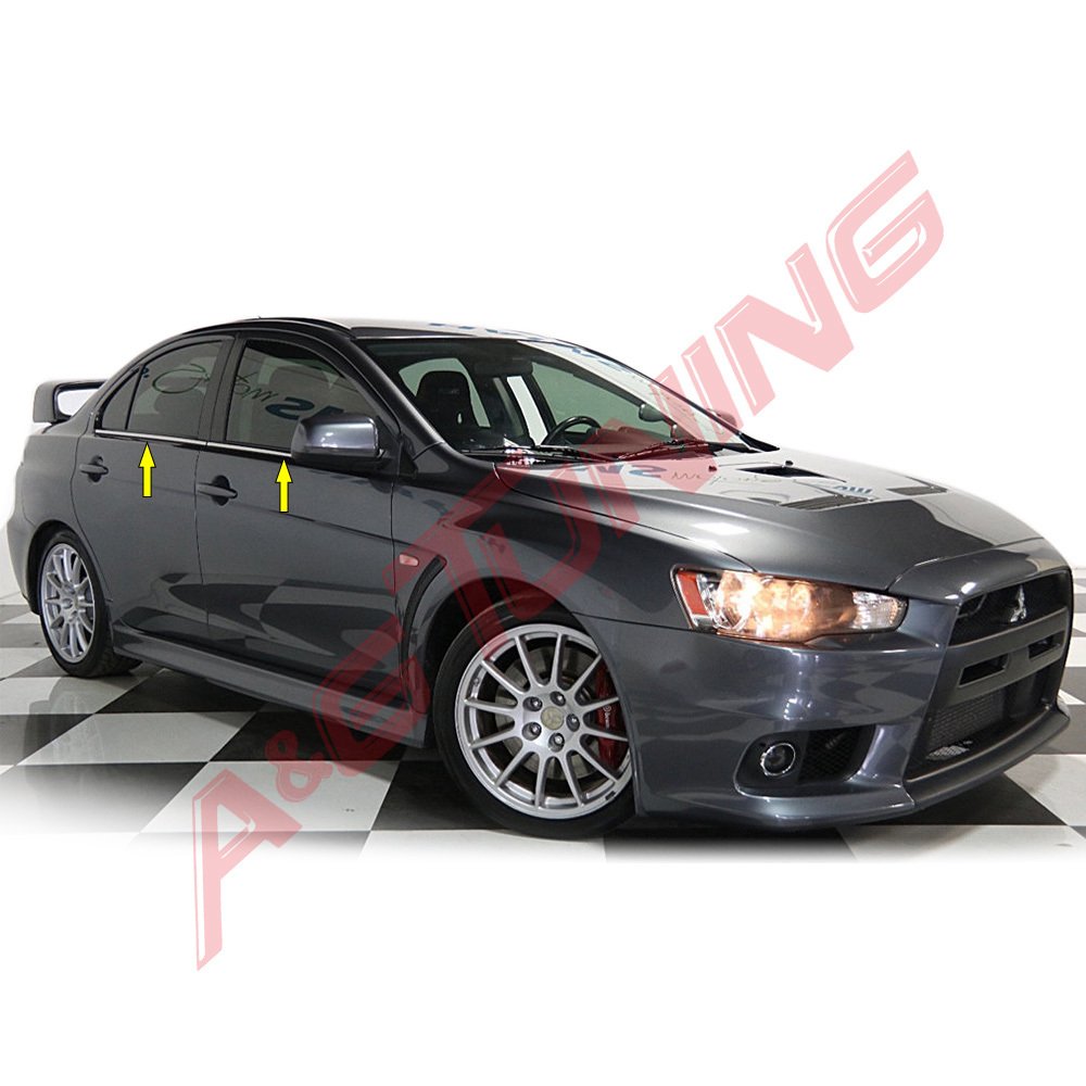 Mitsubishi Lancer Krom Cam Çıtası Tk 2008 Üzeri Paslanmaz Çelik