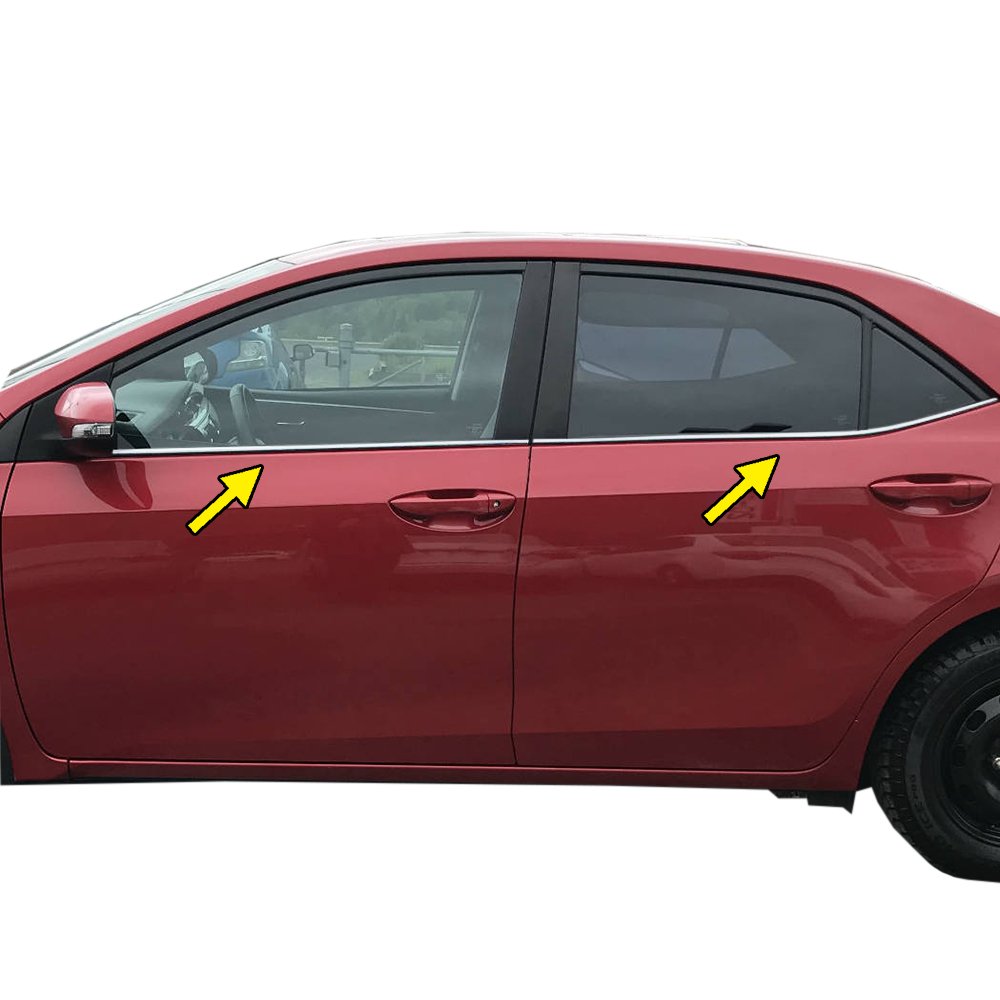 Toyota Corolla Krom Cam Çıtası 2014-2019 arası
