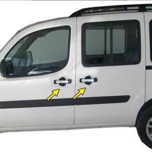 Fiat Doblo Krom Dış Kapı Kolu 2000-2010 Arası Paslanmaz Çelik