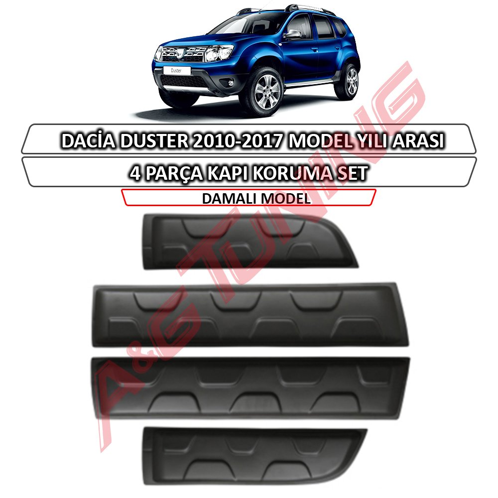 Dacia Duster Kapı Koruma Off Road  2010-2017 Arası 4 Parça