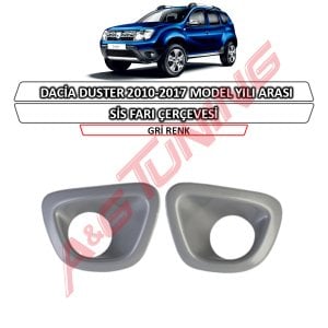 Dacia Duster Sis Farı Çerçevesi Gri Renk 2010-2017 Arası