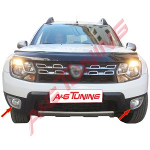 Dacia Duster Sis Farı Çerçevesi Gri Renk 2010-2017 Arası