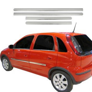 Opel Corsa C Krom Kapı Çıtası Tk 2000-2006 Paslanmaz Çelik