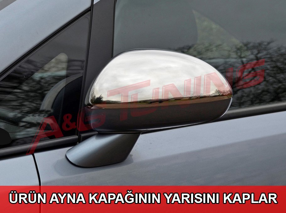 Opel Corsa D Krom Ayna Kapağı Tk 2007 Üzeri Paslanmaz Çelik
