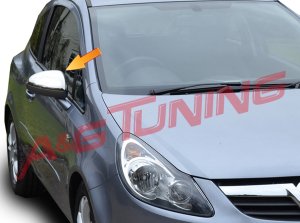 Opel Corsa D Krom Ayna Kapağı Tk 2007 Üzeri Paslanmaz Çelik