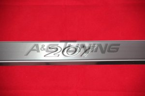 Peugeot 207 Krom Kapı Eşiği Takımı 2006-2012 Paslanmaz Çelik