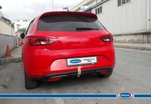 Seat Leon 5F Arka Difüzör Mat Siyah 2012-2016 Arası