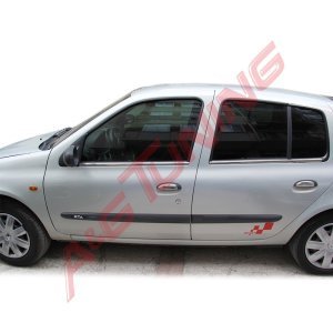 R. Clio 2 HB Krom Cam Çıtası Tk 1999-2006 4Prç Paslanmaz Çelik