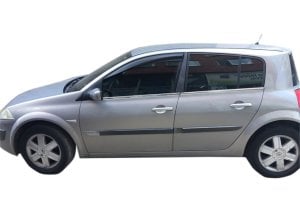 R. Megane 2 HB Krom Cam Çıtası 2004-2010 4Prç Paslanmaz Çelik