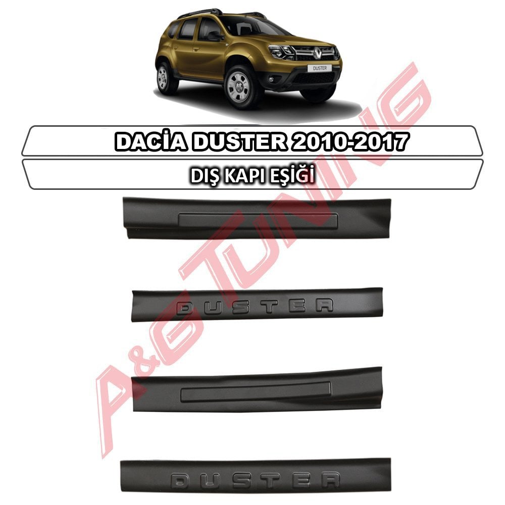 Dacia Duster Dış Kapı Eşiği Koruma Plastik 2010-2017 Arası