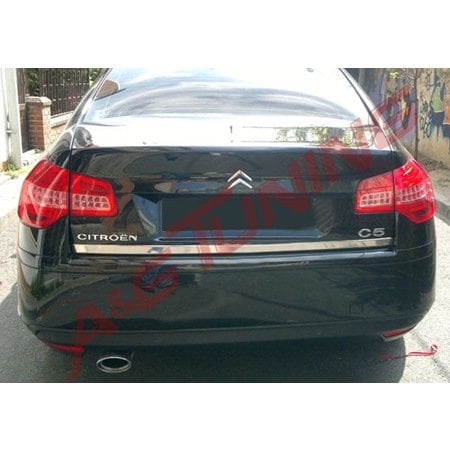 Citroen C5 Krom Bagaj Alt Çıtası Formlu 2008- ve Üzeri P.Çelik