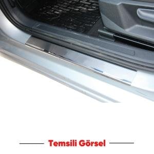 Renault Clio 4 HB Krom Kapı Eşiği Tk 4Prç Paslanmaz Çelik