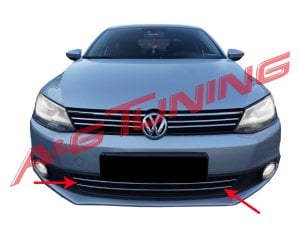 VW Jetta Krom Ön Tampon Çitası 2 Prç 2011-2014 Arası Paslanmaz Çelik