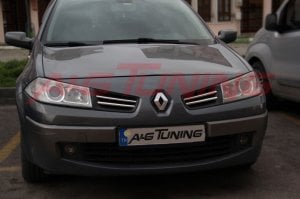 Renault Megane 2 Krom Ön Panjur 2006-2010 4Prç Paslanmaz Çelik