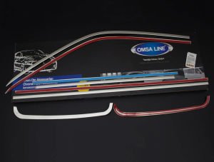 OMSA VW T6.1 Caravelle Krom Cam Çerçevesi 14 Parça Tek Sürgü Uzun Şase 2020-2023 Arası