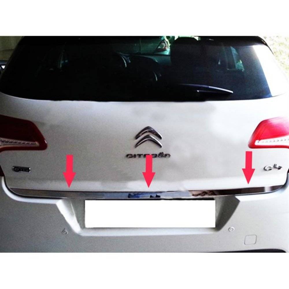 Citroen C4  Formlu  Krom Bagaj Alt Çıta 2010-2020