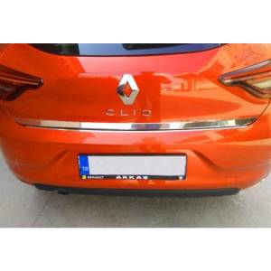 Renault Clio 5 Formlu  Krom Bagaj Alt Çıta 2019 ve Üzeri Paslanmaz Çelik