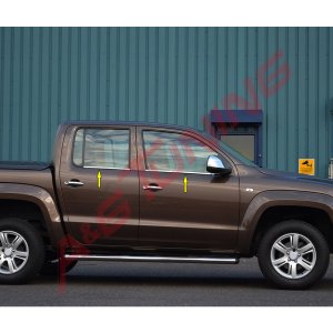 VW Amarok Krom Cam Çıtası Tk 2010 Üzeri 4Prç Paslanmaz Çelik