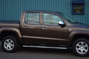 VW Amarok Krom Cam Çıtası Tk 2010 Üzeri 4Prç Paslanmaz Çelik