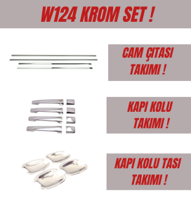Mercedes E Klasse W124 Krom Seti 1984-1995 Paslanmaz Çelik