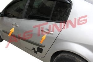 Renault Megane 2 HB Avantajlı Krom Set 4 Ürün 2004-2010 P. Çelik