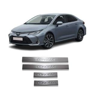 Toyota Corolla Krom Kapı Eşiği (4Parça) 2019 Üzeri P.Çelik