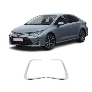 Toyota Corolla Krom Sis Farı Çerçevesi (2Parça) 2019 Ve Üzeri P.Çelik