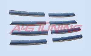 VW T5 Transporter Krom Ön Panjur 2003-2010 8Prç Paslanmaz Çelik