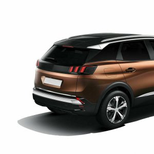 Peugeot 3008 Krom Bagaj Alt Çıta Formlu 2016 ve Üzeri P.Çelik