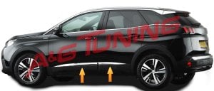 Peugeot 3008 Krom Kapı Çıtası 2016 ve Üzeri P.Çelik