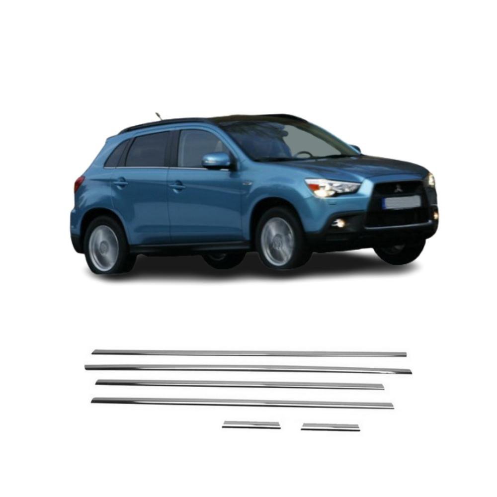 Mitsubishi ASX Krom Cam Çıtası 2011 Sonrası 6 Parça P.Çelik