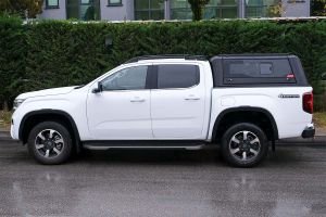 OMSA VW Amarok Omcap Camlı Kabin Paslanmaz Çelik Sürgülü Yan Camlar 2022 ve Sonrası