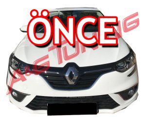 Renault Megane 4 HB/SD Krom Ön Tampon Çıtası 7Prç. 2016-2020 Arası P.Çelik