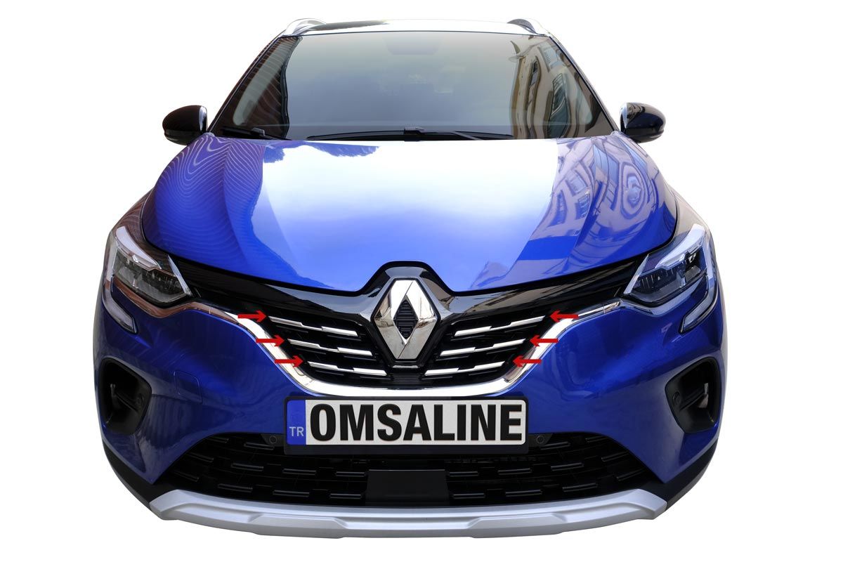 OMSA Renault Captur 2 Krom Ön Panjur Çıtaları 6 Parça 2020 ve Sonrası