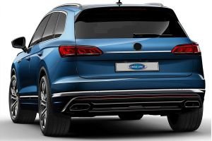 OMSA VW Touareg Krom Bagaj Çıtası Plaka Üstü 2018 ve Sonrası