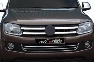 OMSA VW Amarok Krom Ön Tampon Çıtası 3 Parça 2010-2021 Arası