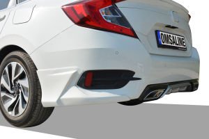 Honda Civic FC5 Sedan Arka Tampon Kaşı 2 Parça 2016-2021 Arası