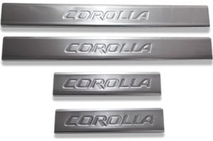 TToyota Corolla Krom Kapı Eşiği Tk 2013 Üzeri Paslanmaz Çelik