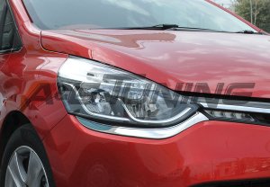 Renault Clio 4 Sport Tourer Krom Far Kaşı 2012-2016 2Prç Paslanmaz Çelik