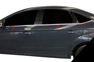 Ford Mondeo Krom Cam Çıtası 2007-2015 6Prç Paslanmaz Çelik