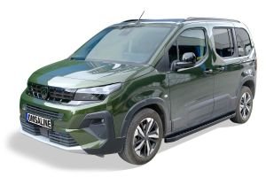 OMSA Peugeot Rifter Dot Line Yan Basamak Siyah Kısa Şase 2019 ve Sonrası