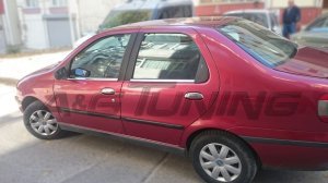 Fiat Siena Krom Cam Çıtası Takımı 4Prç Paslanmaz Çelik