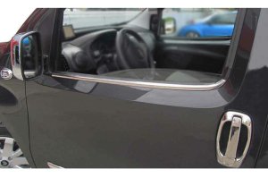 Fiat Fiorino Krom Cam Çıtası Takımı 2Prç Paslanmaz Çelik